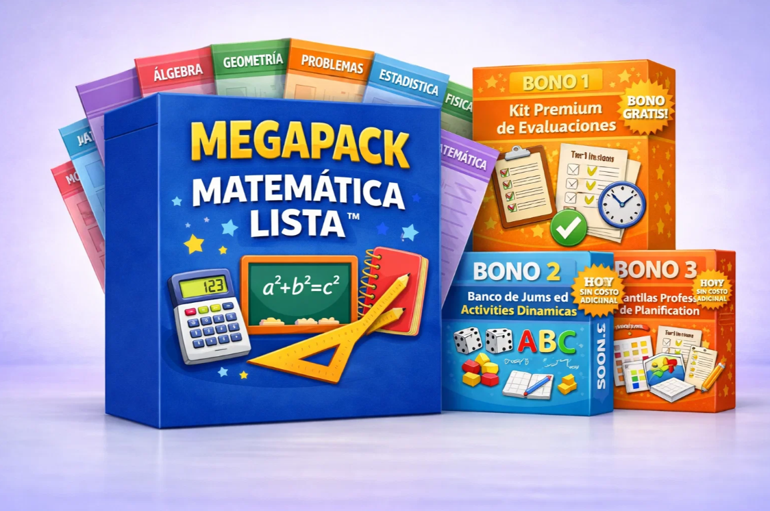 MegaPack Matemática Lista | Recursos de Matemática organizados para todo el año